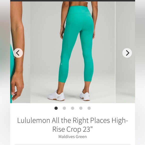 Lululemon all the right places crop leggings - Picture 1 of 6